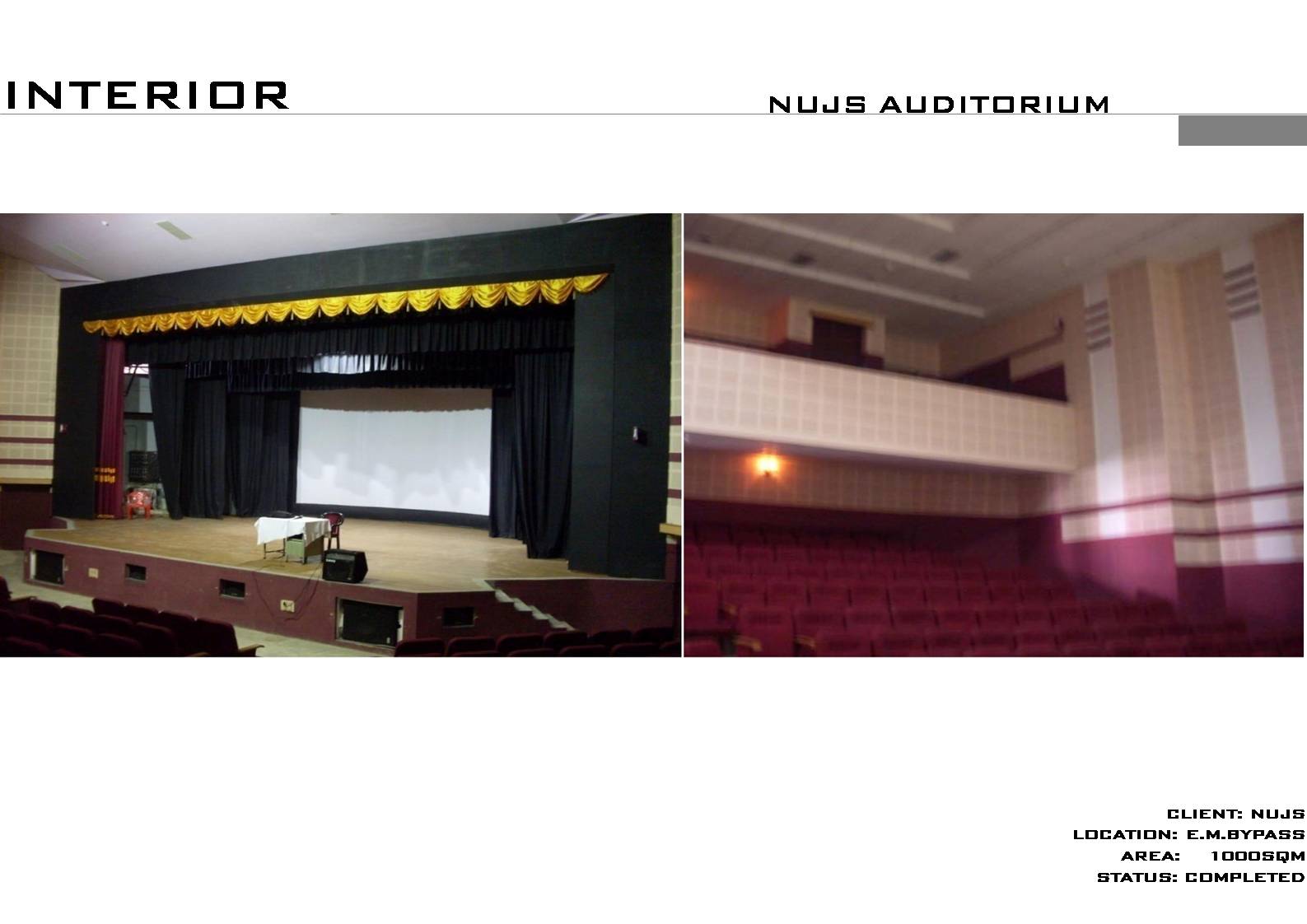 INTERIOR - NUJS AUDITORIUM